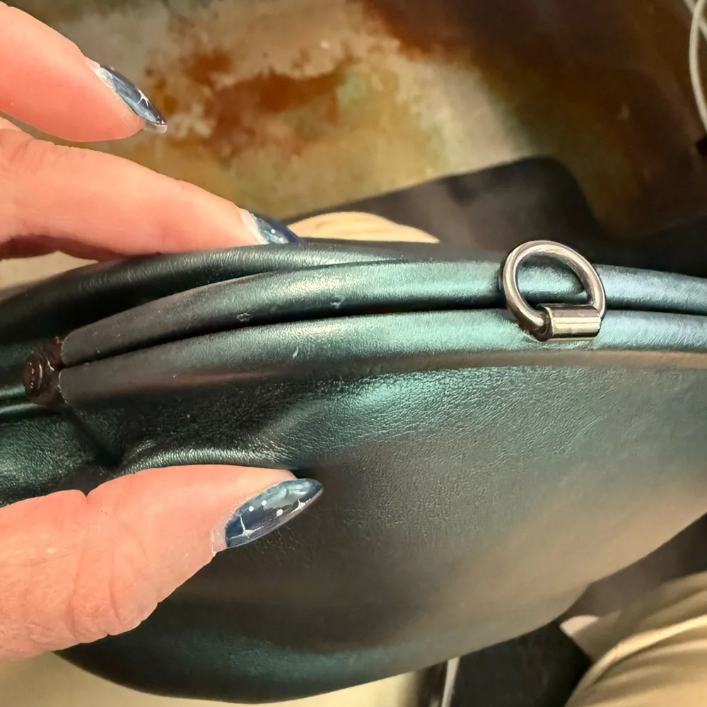 Coach Dark Green kisslock Bag - Picture 5 of 7